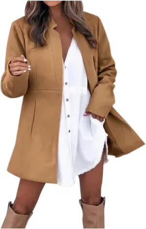 Fall Coats for Women 2024 Casual Comfy Cardigan Tops Long Sleeve Jackets with Pockets Outerwear Clothes