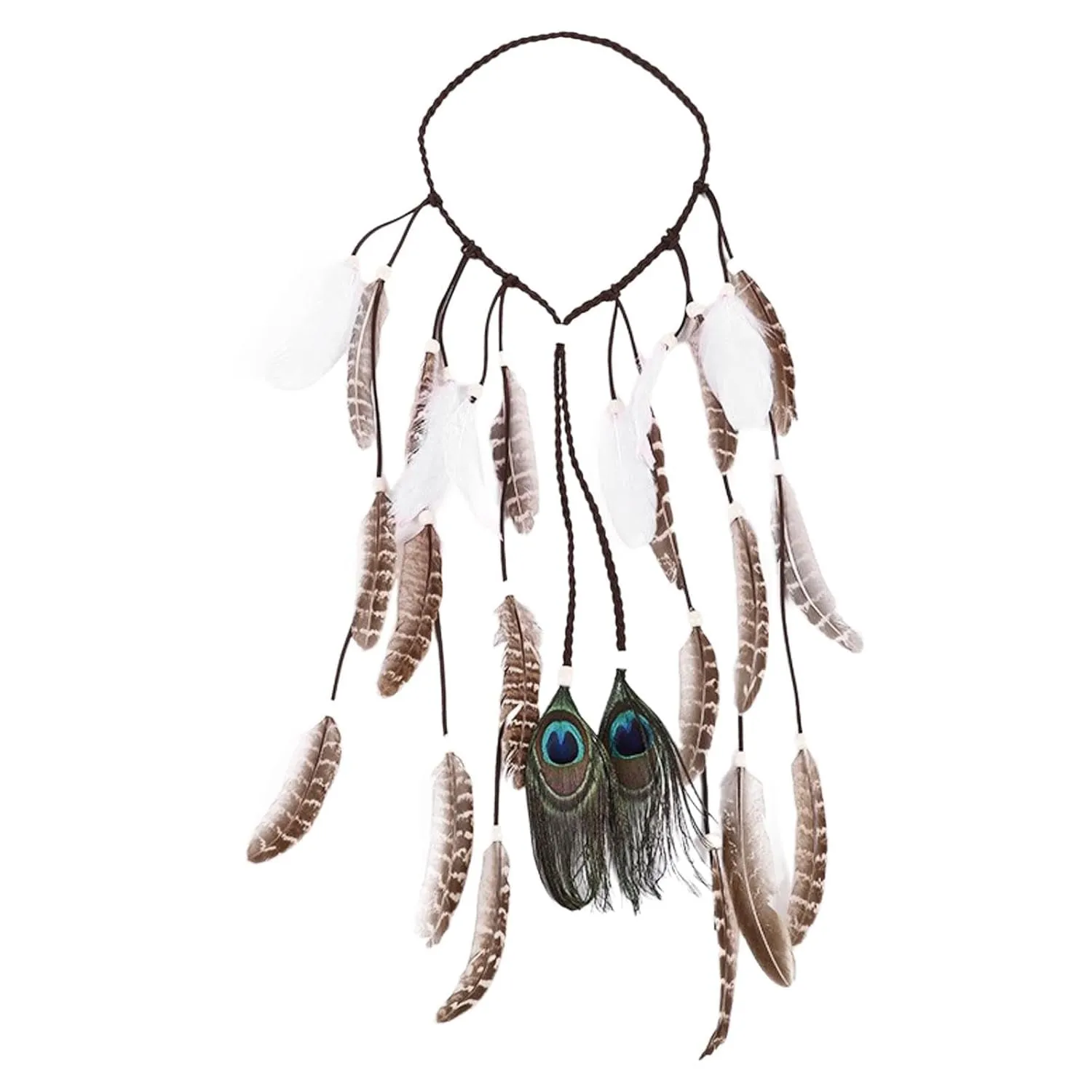 Feather Headbands for Women Boho Feather Headband Hair Accessory Headband Feather Headpiece Party Headwear Costume Mardi Gras Accessories Party Headdress Costume