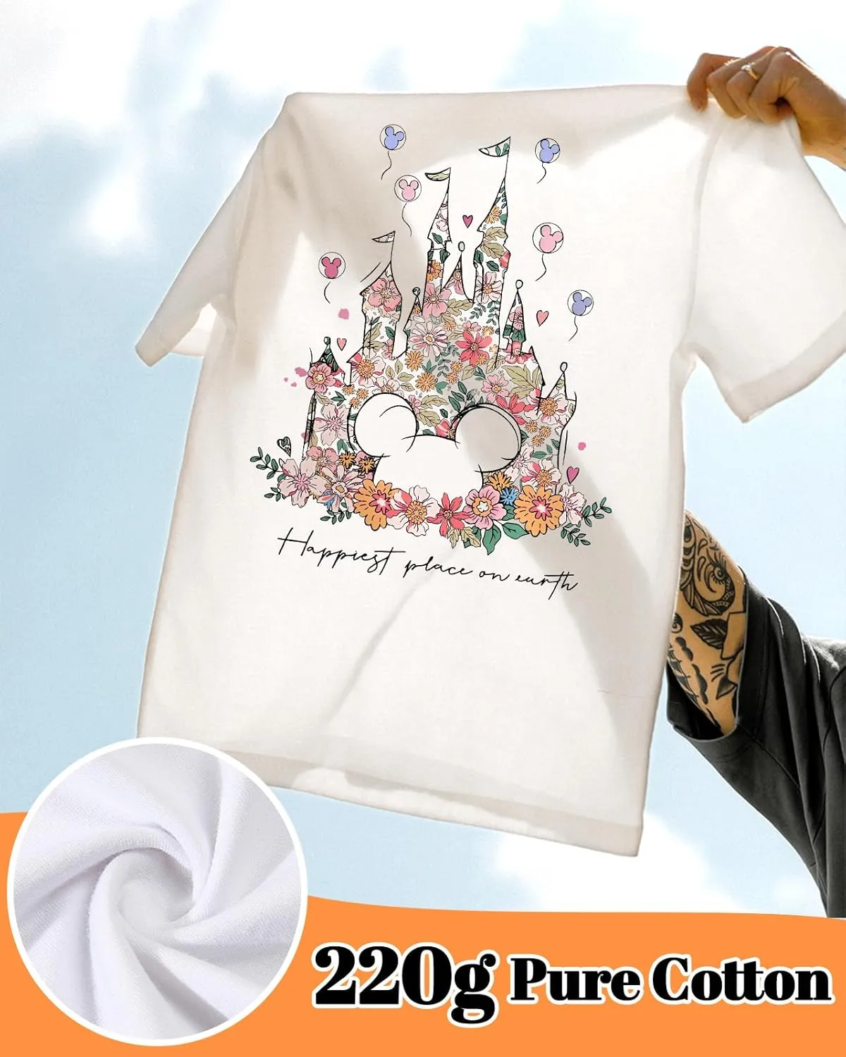 Flafens Graphic Tees T Shirts for Women - Cute Womens T-Shirts Cotton Tshirts Tops Teens Girls