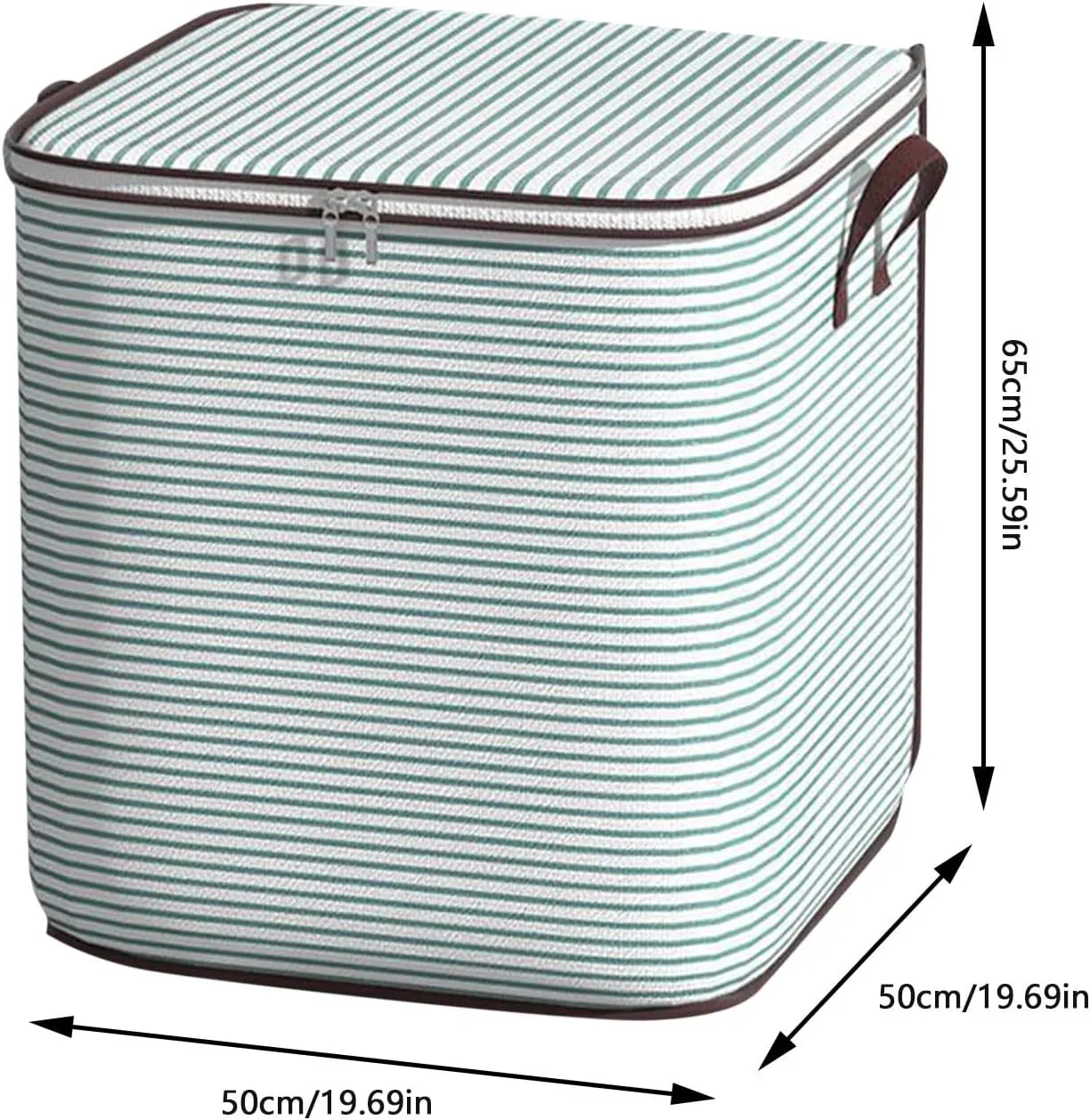 Foldable Closet Organizers and Storage with Sturdy Handle & Zipper Moving Boxes Under Bed Storage Clothing Storage Extra Large Storage Bags for Comforter, Closet, Bedding, Blankets
