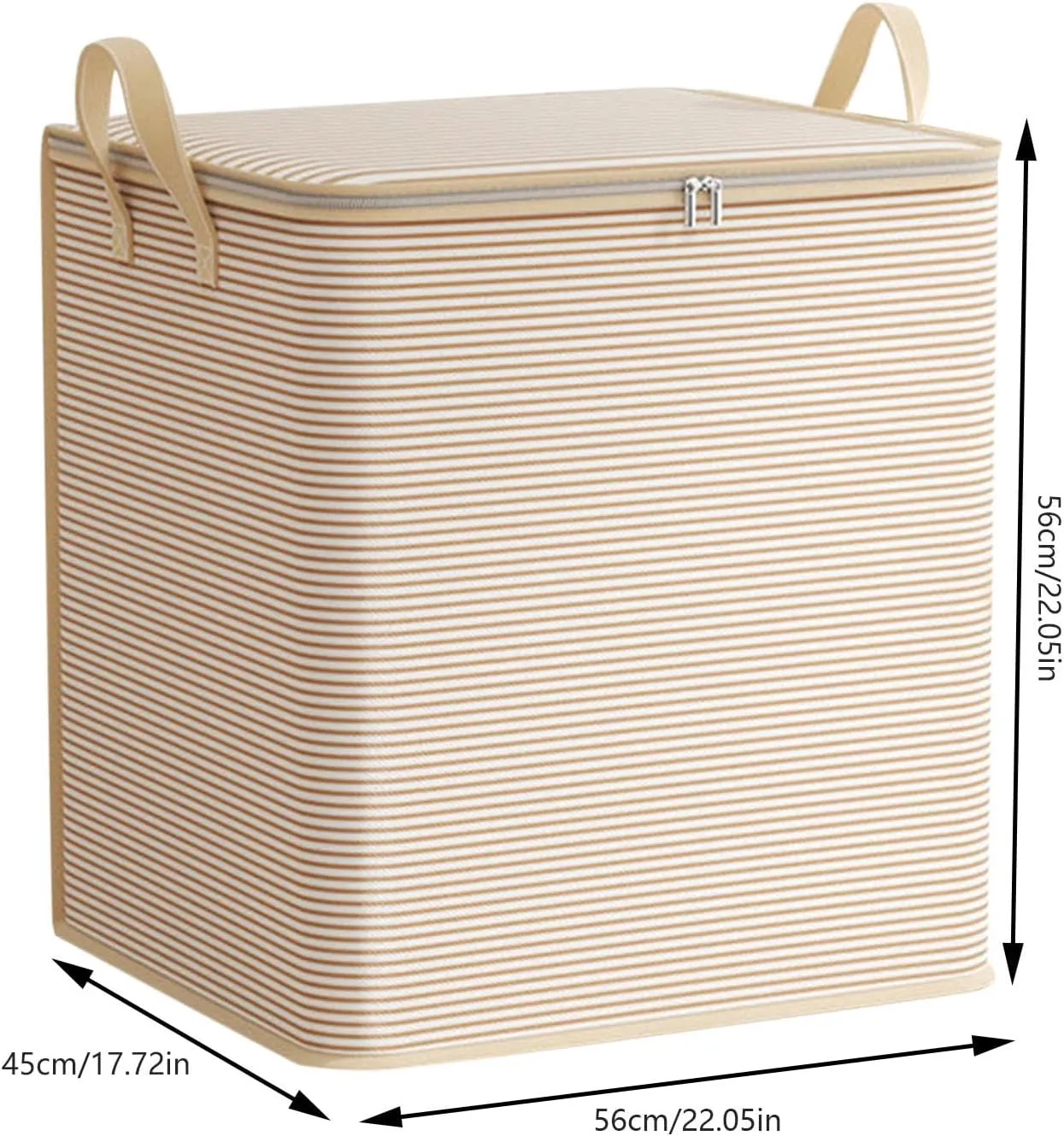 Foldable Closet Organizers and Storage with Sturdy Handle & Zipper Moving Boxes Under Bed Storage Containers Clothing Storage Extra Large Storage Bags for Closet, Comforter, Blankets, Bedding