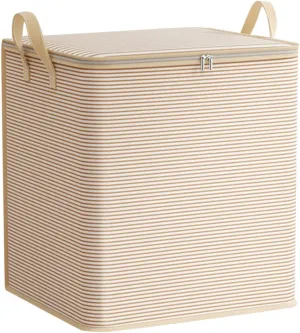 Foldable Closet Organizers and Storage with Sturdy Handle & Zipper Moving Boxes Under Bed Storage Containers Clothing Storage Extra Large Storage Bags for Closet, Comforter, Blankets, Bedding