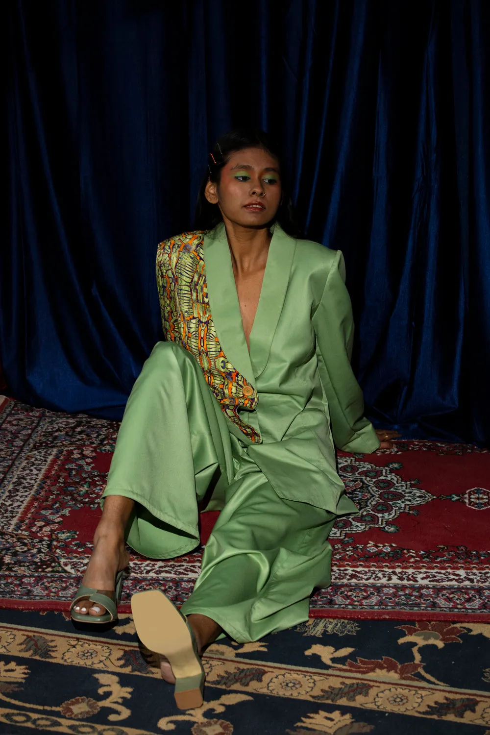 Folksy Co-Ord Set Ii-       (Folksy Blazer   Folksy Trousers)