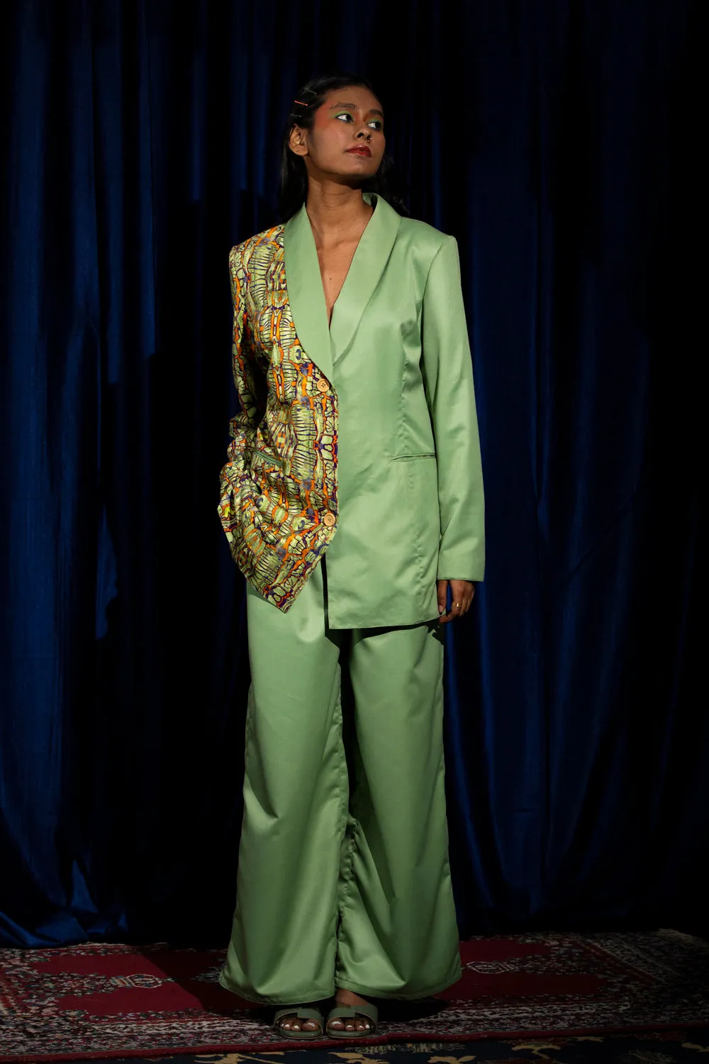 Folksy Co-Ord Set Ii-       (Folksy Blazer   Folksy Trousers)