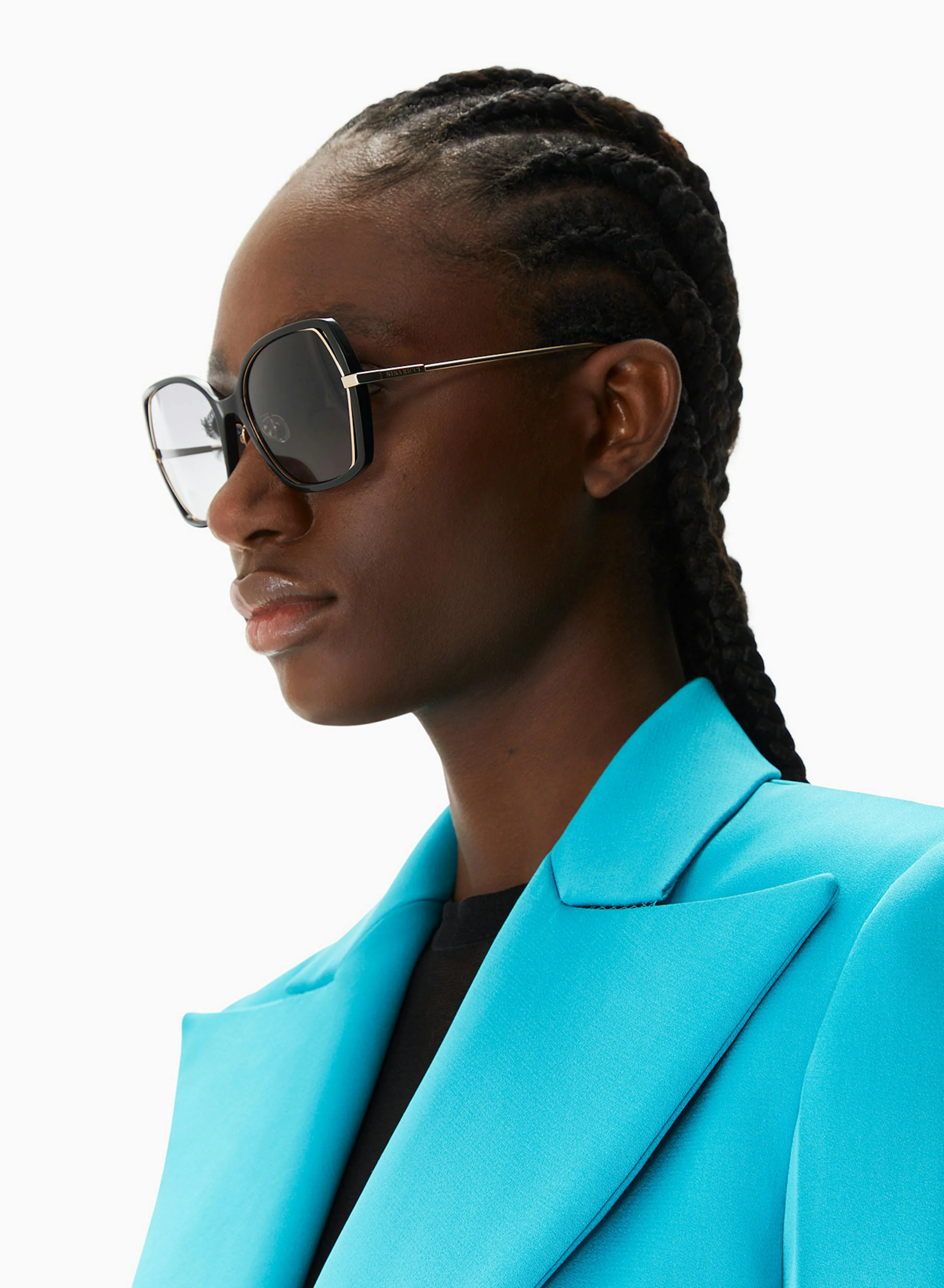 Geometric Sunglasses in Metal