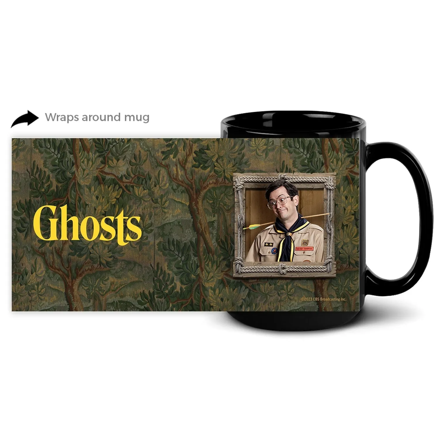 Ghosts Frames Pete Black Mug