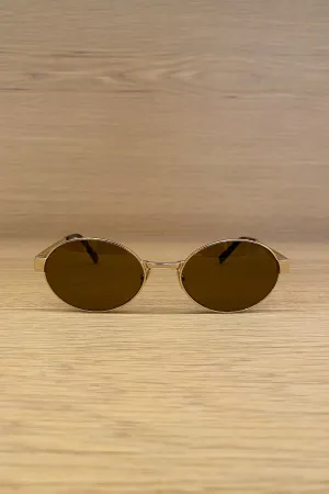 GOLD METAL SUNGLASSES SL 692