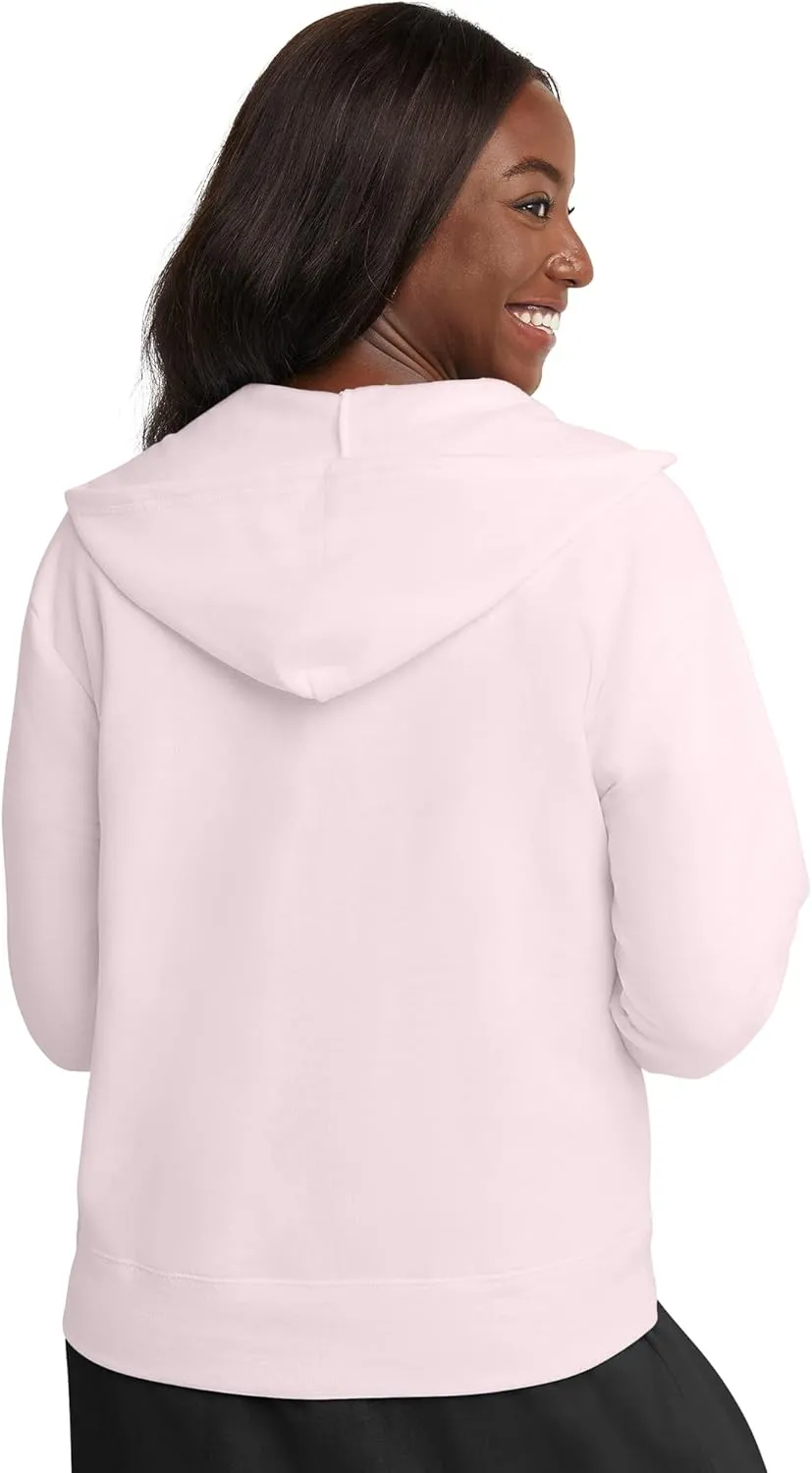 Hanes Women's Hoodie, Ecosmart Fleece Full-zip Hoodie, Zip-up Hooded Sweatshirt