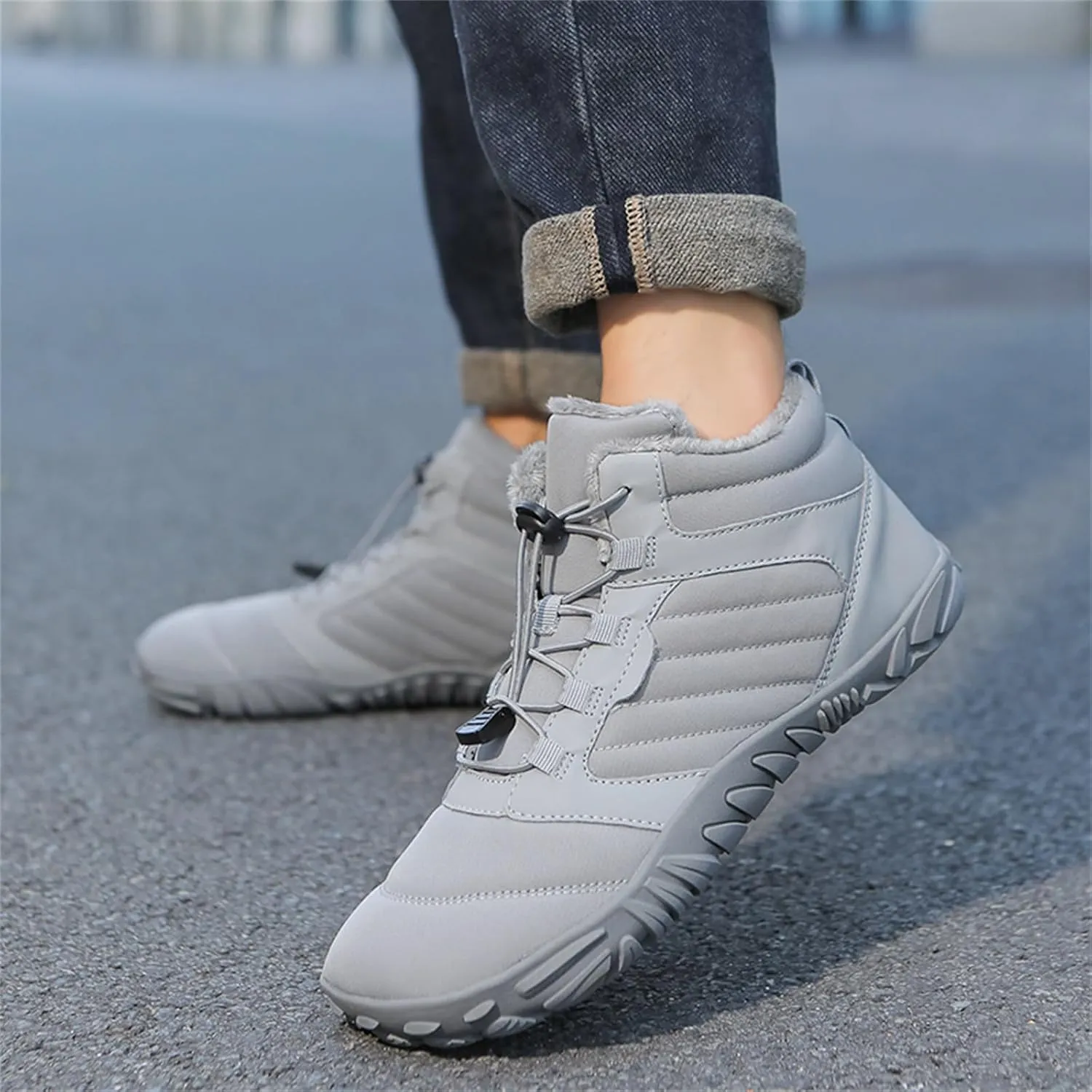 Hike Winter Footwear Barefoot Boots Mens Womens Non-Slip and Comfortable Winter Barefoot Shoes Provide Warmth and Support Zero Drop Sole Hike Shoes for Hiking Walking Outdoor