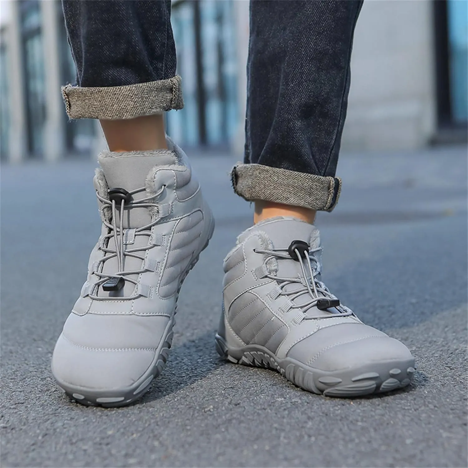 Hike Winter Footwear Barefoot Boots Mens Womens Non-Slip and Comfortable Winter Barefoot Shoes Provide Warmth and Support Zero Drop Sole Hike Shoes for Hiking Walking Outdoor