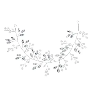 Housoutil Bridal Wedding Headband Pearl Hair Jewelry Rhinestone Headband Set Elegant Headpiece for Bride