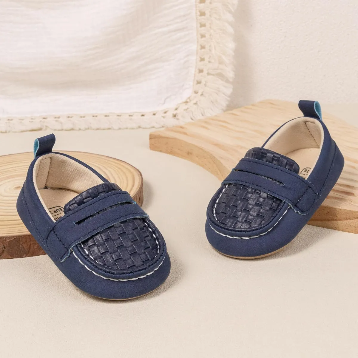 Infant Baby Boys Loafers Soft Sole PU Leather Toddler Moccasins Girls First Walking Crib Dress Shoes