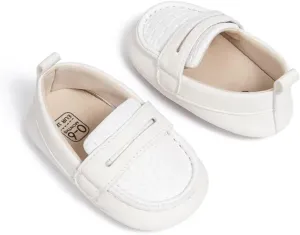 Infant Baby Boys Loafers Soft Sole PU Leather Toddler Moccasins Girls First Walking Crib Dress Shoes