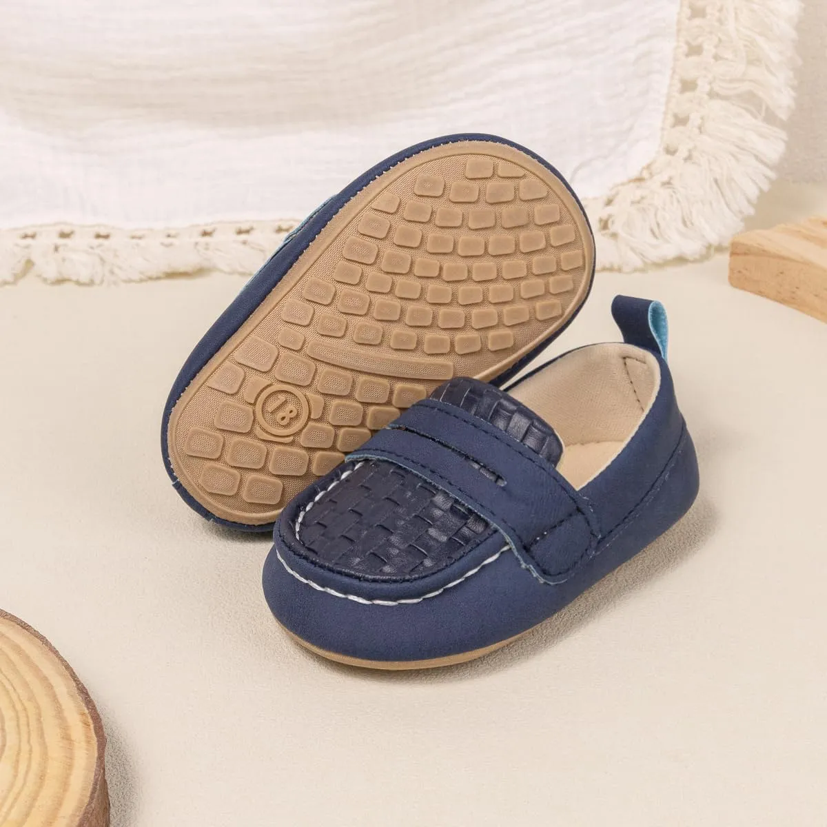 Infant Baby Boys Loafers Soft Sole PU Leather Toddler Moccasins Girls First Walking Crib Dress Shoes
