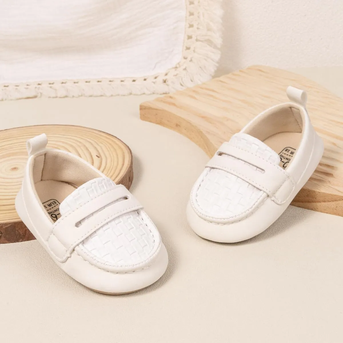 Infant Baby Boys Loafers Soft Sole PU Leather Toddler Moccasins Girls First Walking Crib Dress Shoes
