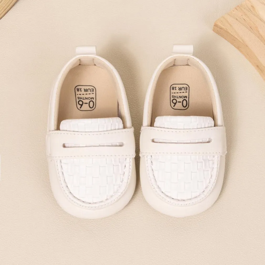 Infant Baby Boys Loafers Soft Sole PU Leather Toddler Moccasins Girls First Walking Crib Dress Shoes
