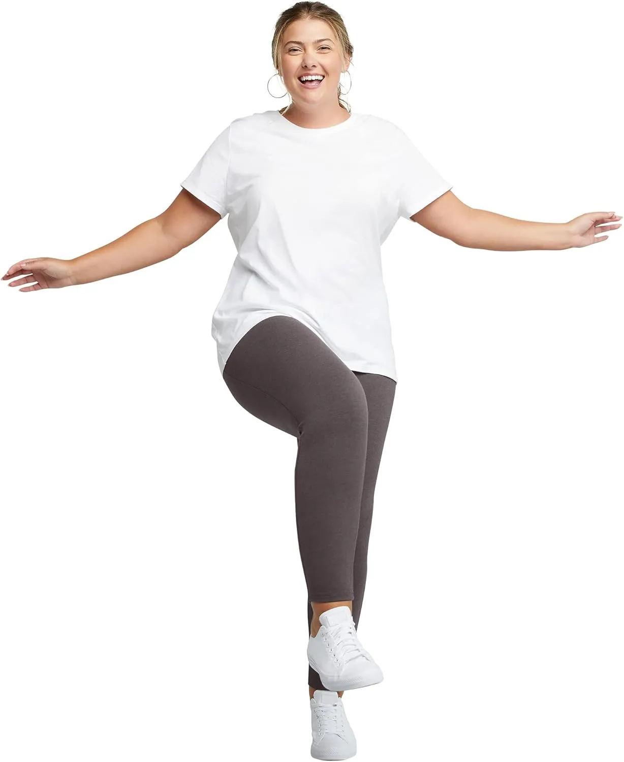 Just My Size Women's Stretch Jersey 25.5" Leggings