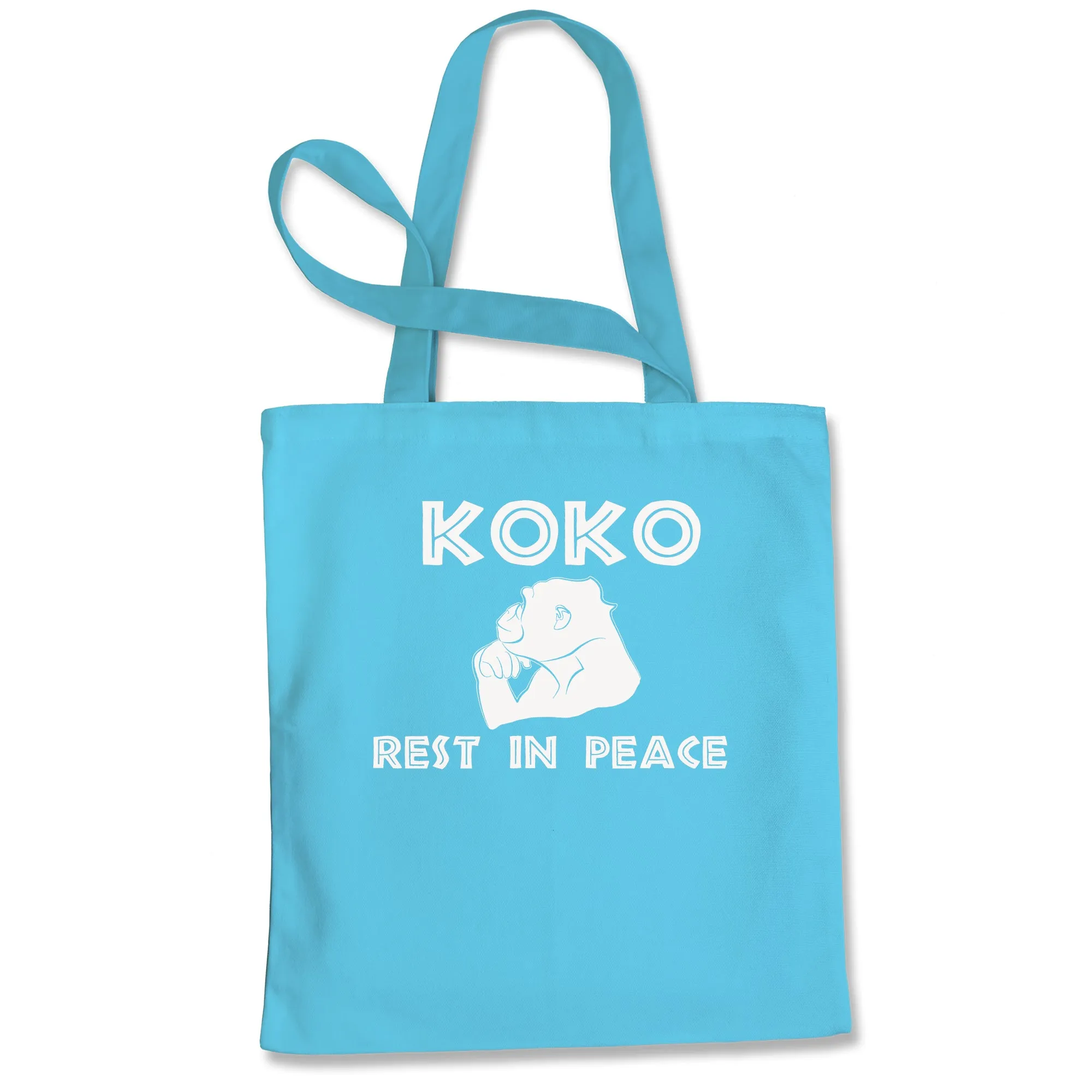 Koko the Talking Gorilla Rest in Peace Tote Bag