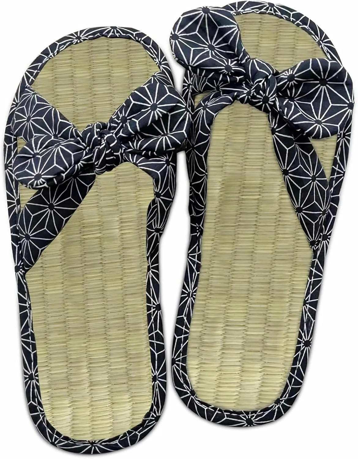 Ladies Straw Slippers Comfy Open Toe Flip Flops Summer Sweatproof Bamboo Rattan Casual Slippers for Women