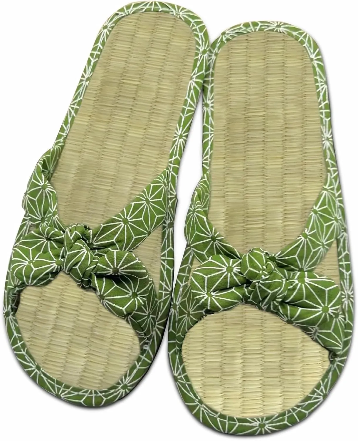 Ladies Straw Slippers Comfy Open Toe Flip Flops Summer Sweatproof Bamboo Rattan Casual Slippers for Women