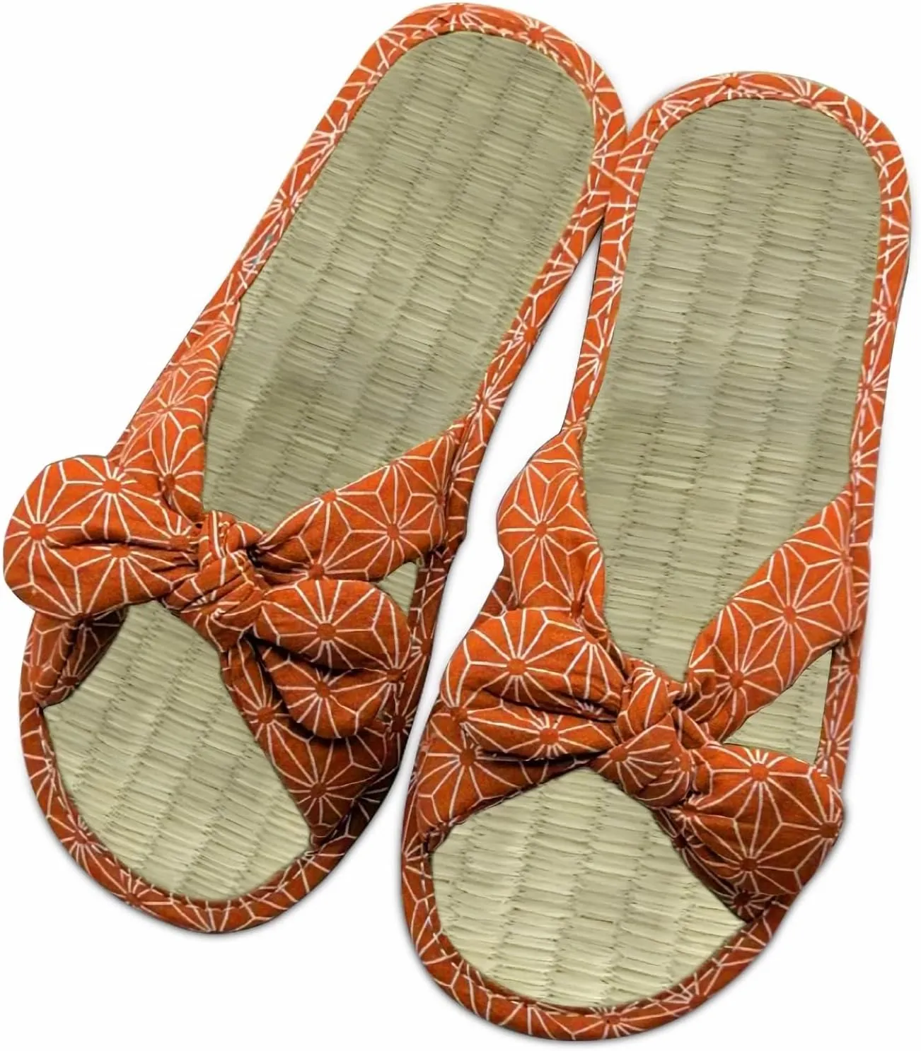 Ladies Straw Slippers Comfy Open Toe Flip Flops Summer Sweatproof Bamboo Rattan Casual Slippers for Women