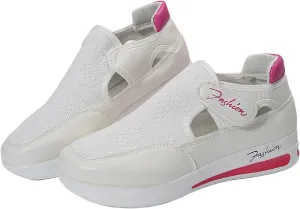 Ladmiple Sneakers For Women Slip On Wide Width Loafers Canvas Shoes Fashion Dressy Casual Summer Flats Walking Sneakers