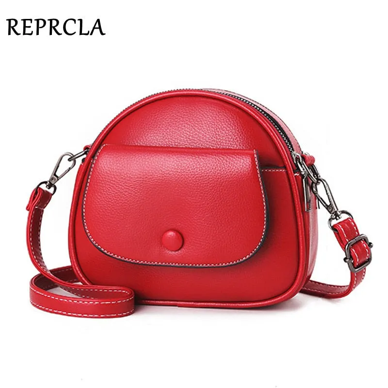 Leather Crossbody Messenger Handbag