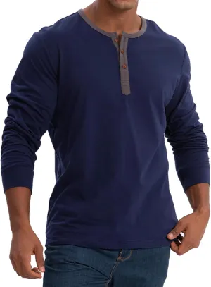 Long Sleeve Polo Shirts for Men Big and Tall Button Down Shirt Tops Casual Cotton Classic Work Collared Basic Golf Shirt
