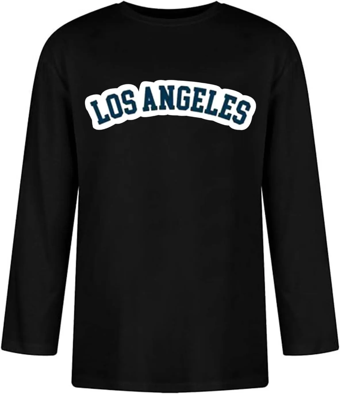 Los Angeles Shirt for Men Lightweight Casual Summer Beach Shirts Crewneck Bracelet Sleeve Loose Fit Letter Printed Basic Tops