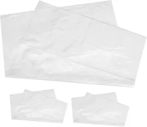Luxshiny 3pcs Clear Plastic Bags with Thickened Inner Liner Dustproof and Storage for Jewelry Snacks and Garment Packing Transparent Design for Easy Viewing