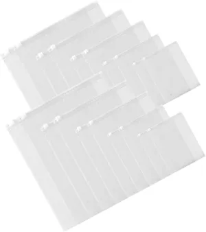 MAGICLULU 10pcs Double-sided Frosted Zipper Storage Bags Suitcase Packing Bags Sealed Lining for Travel