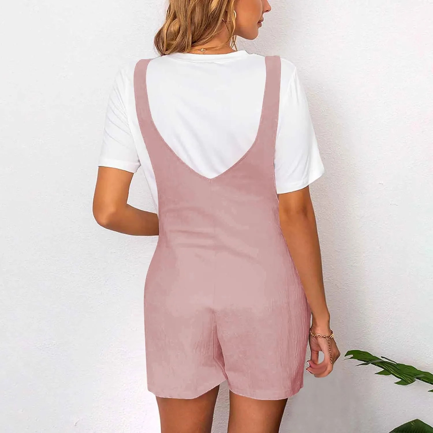 Maternity Rompers for Pregnant Women Denim Short Jumpsuits with Adjustable Strao Loose Fit Beach Vacation Outfits