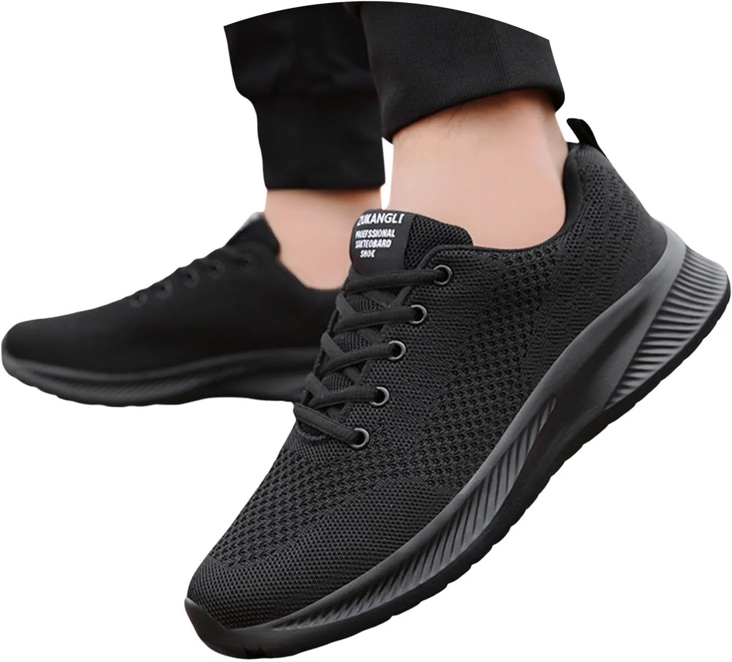 Men Sports Shoes Fashionable New Pattern Color Block Simple Mesh Breathable and Comfortable Flat Mens Basketball Sneaker