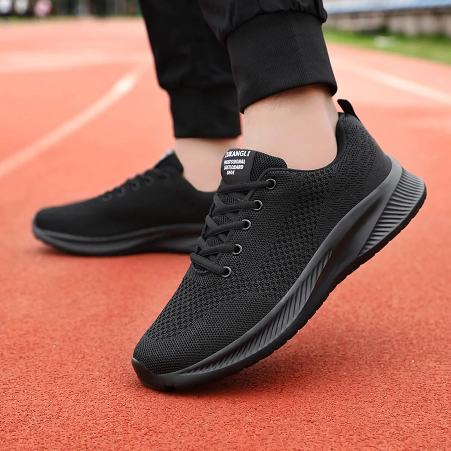 Men Sports Shoes Fashionable New Pattern Color Block Simple Mesh Breathable and Comfortable Flat Mens Basketball Sneaker