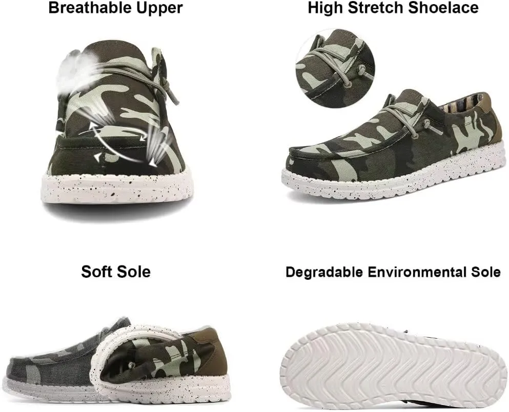 Men's Causal Canvas Loafers & Slip-ons, Lightweight Comfortable and Breathable Loafers Shoes for Men, Zapatos Mocasines para Hombre