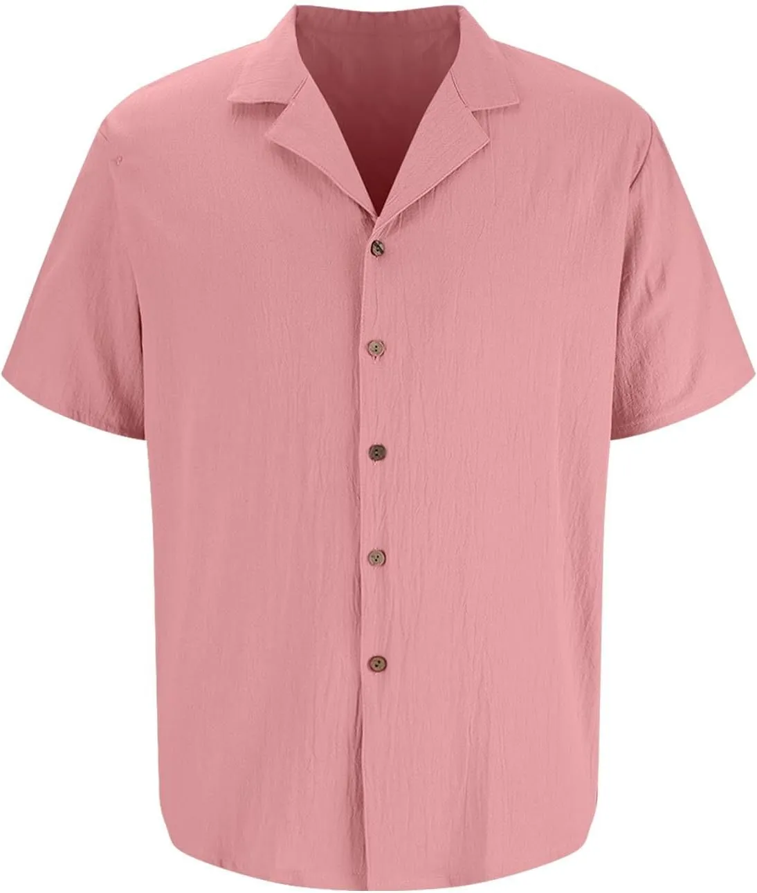Men's Cotton Linen Shirts Short Sleeve 2025 Summer Button Down Shirt Beach Shirt Casual Regular Fit Lightweight Tops