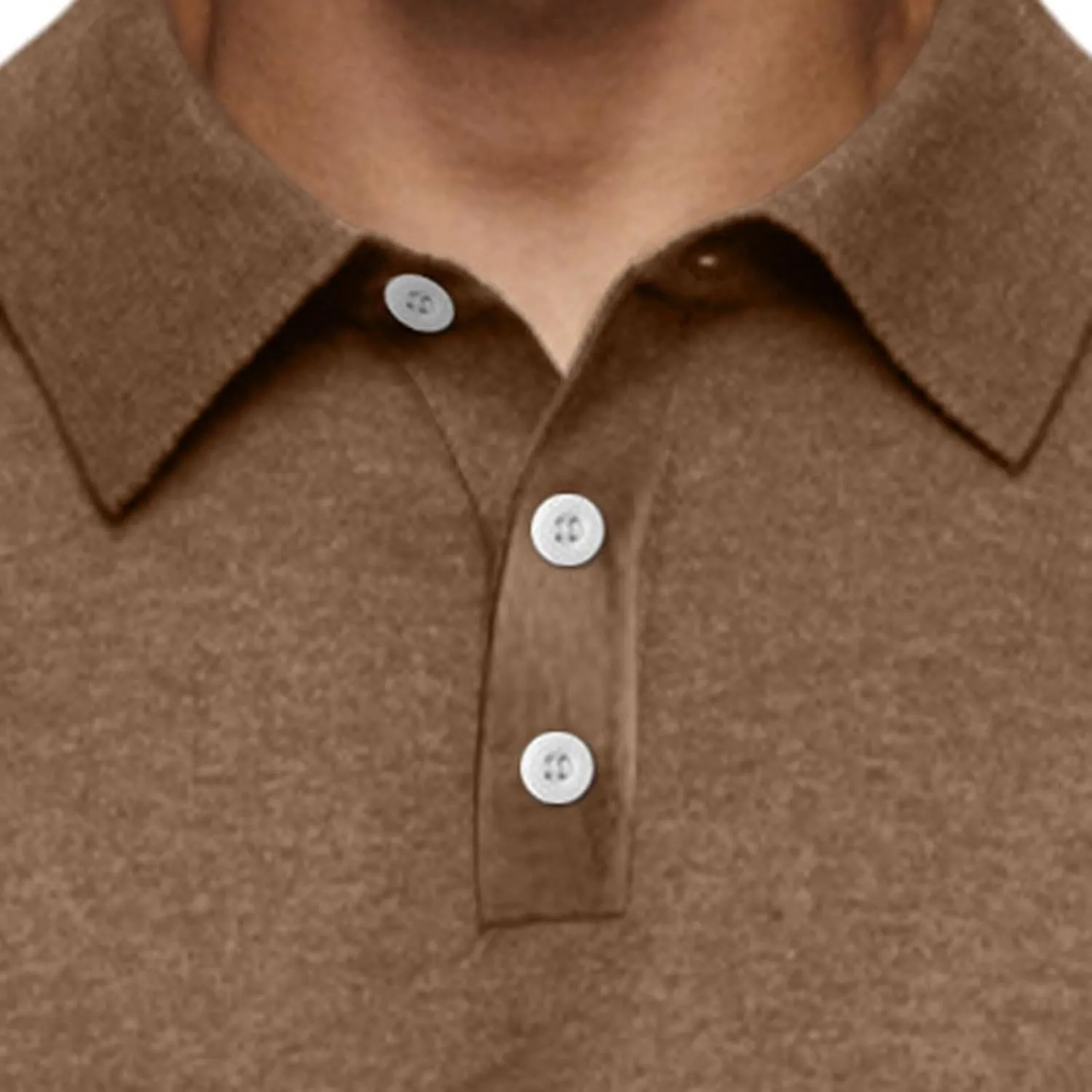 Men's Fashion Casual Comfortable Shirt Shirt Autumn Winter Long-Sleeved V-Neck Buttons Solid Colour Bottoming