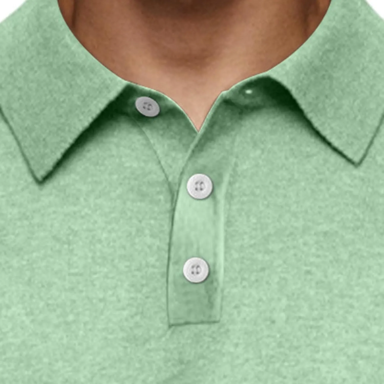 Men's Fashion Casual Comfortable Shirt Shirt Autumn Winter Long-Sleeved V-Neck Buttons Solid Colour Bottoming