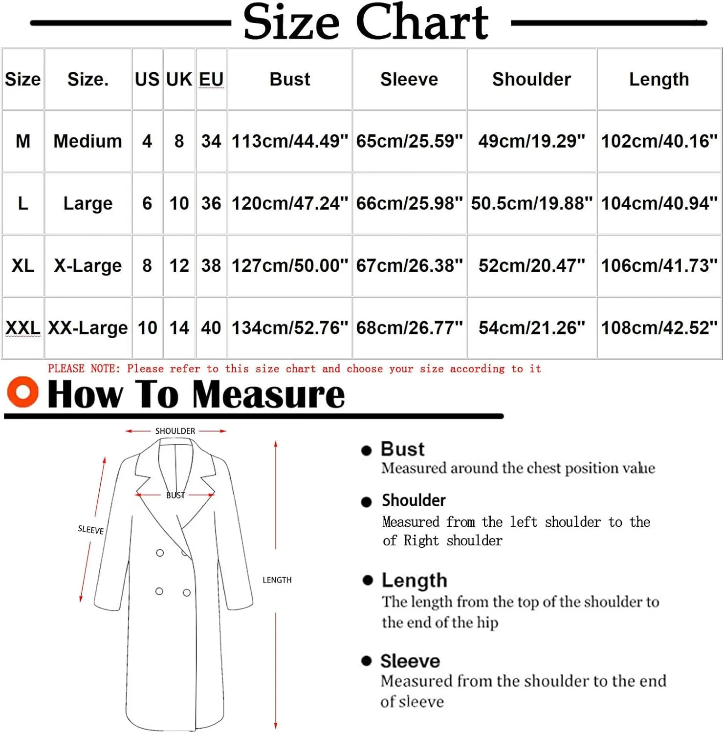 Men's Trench Coat Faux Wool Long Jacket Classic Winter Warm Windproof Overcoat Single Breasted Notched Lapel Pea Coat