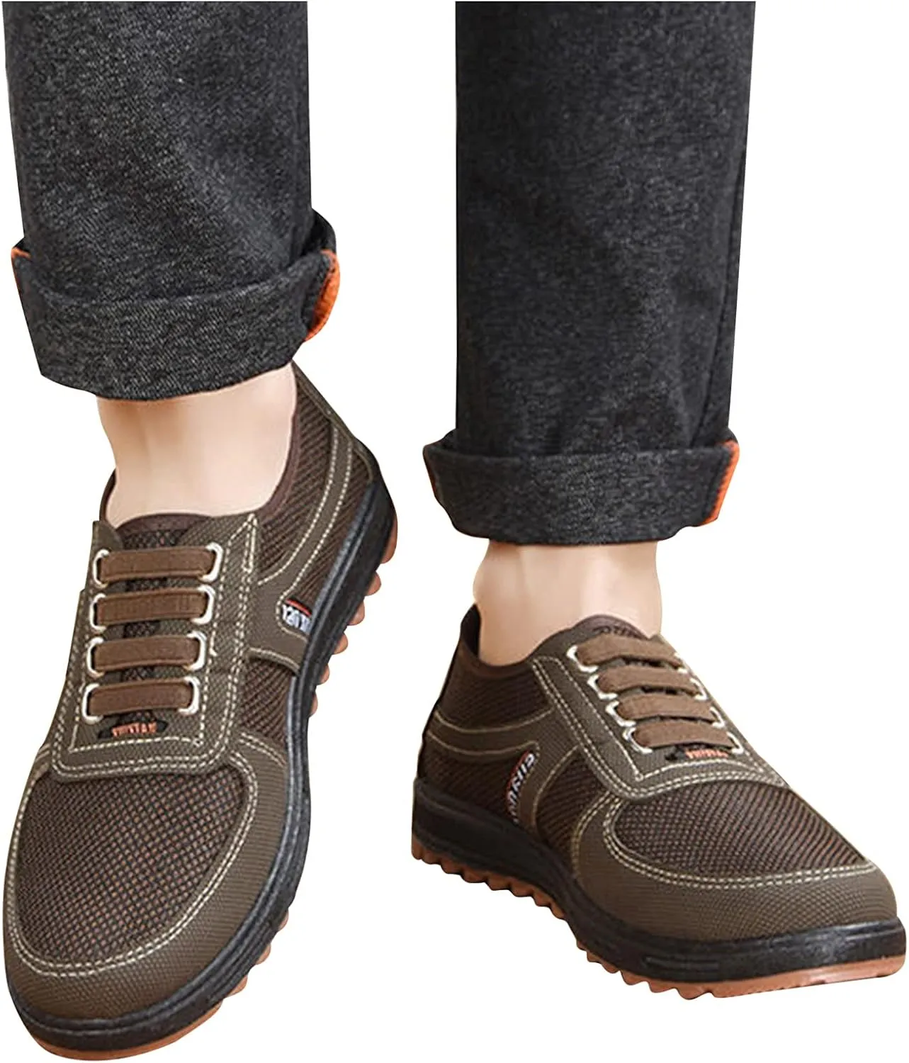 Mens Walking Shoes Mens Slip on Shoes Sneaker for Men Tennis Shoe for Men Mesh Breathable Sneaker