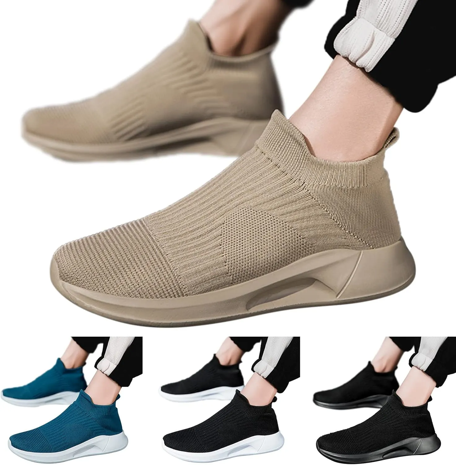 Mens Walking Shoes Mens Slip on Shoes Walking Shoe for Men Tennis Shoe for Men Casual Lightweight Sneaker
