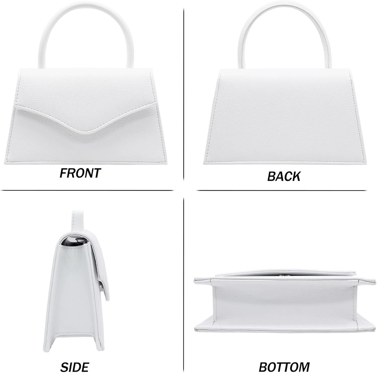 Milisente Women's Evening Bag Bridal Party Clutch Purses Cocktail Prom Handbags with Patent Leather