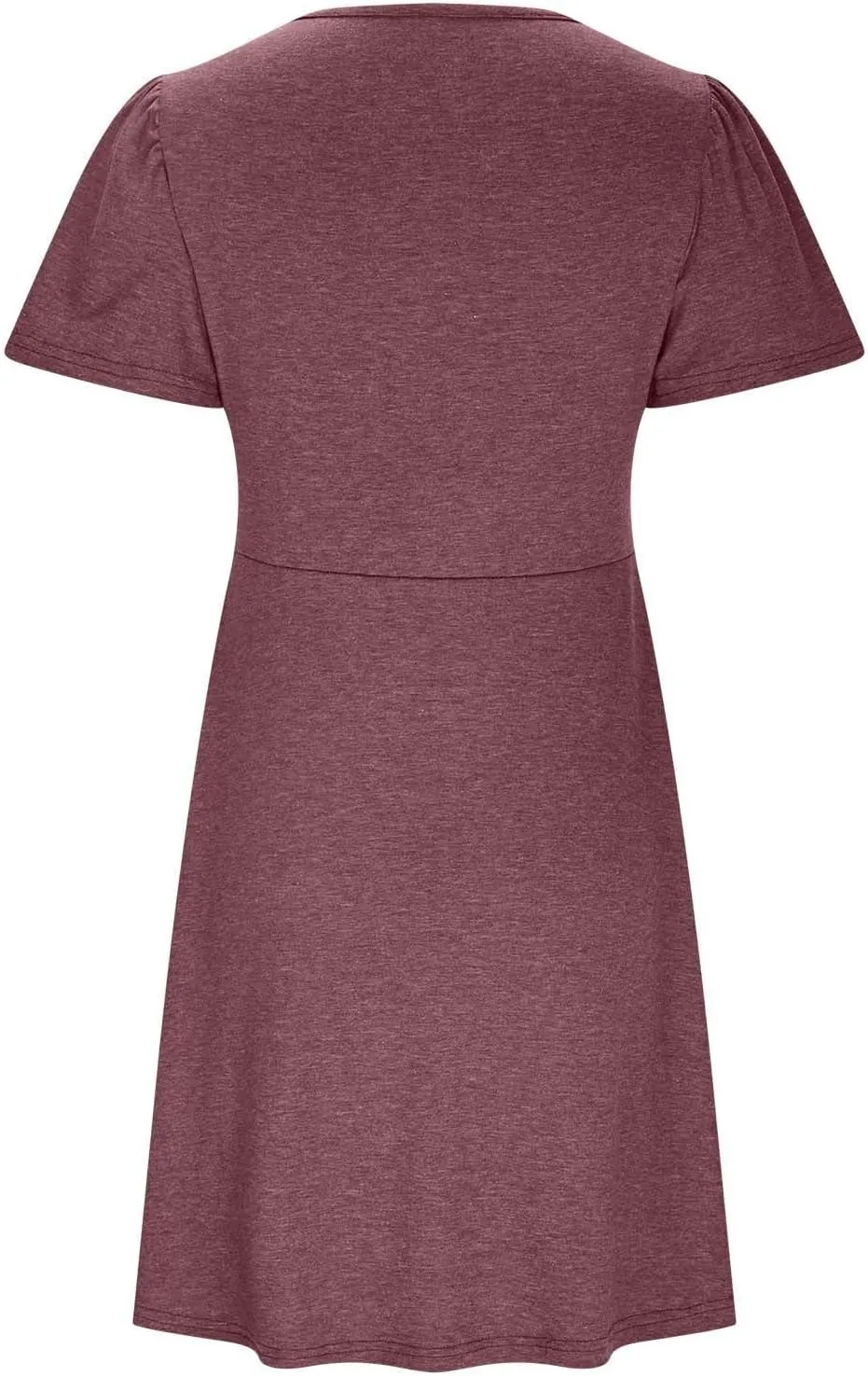 Mini Dress for Women Twist Front V Neck Summer Dresses Short Sleeve Casual Sundress Boho Beach Cruise Outfits 2025