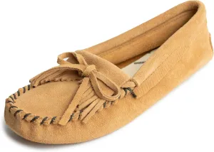 Minnetonka Women's Kilty Soft Leather Sole Moccasin