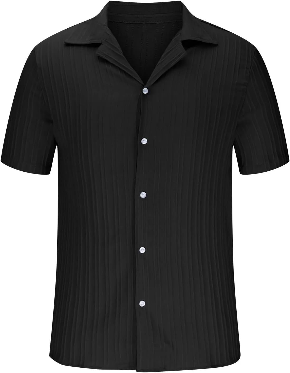 Muscularfit Big and Tall Shirts for Men 2024 Cotton Linen Shirt Button Down Short Sleeve Casual Shirts Beach Holiday Shirts