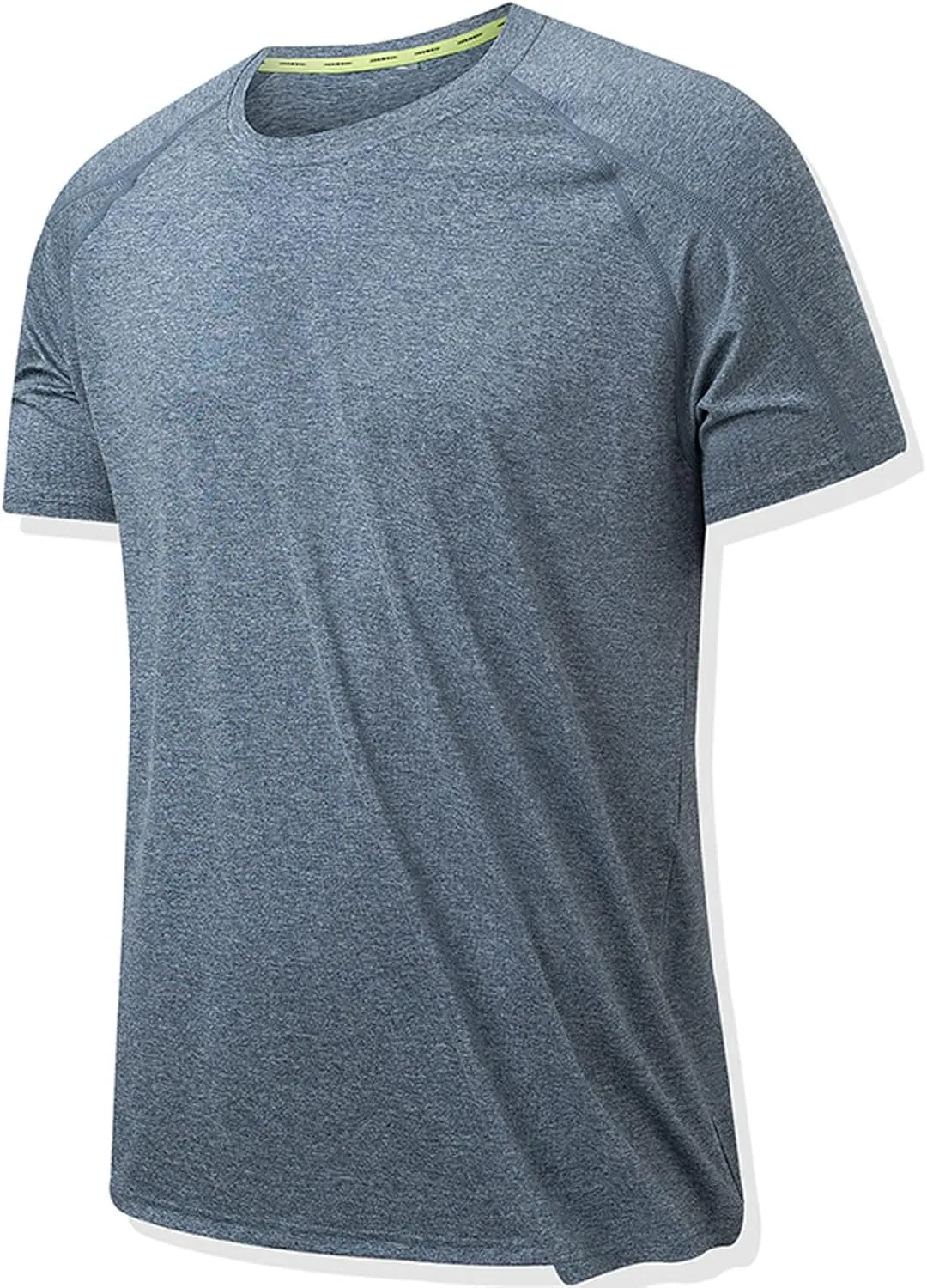 Muscularfit Mens Slim Fit T Shirts Summer Casual Stylish Cotton Linen Shirt Regular-Fit Short Sleeve Vintage Strapping Shirt