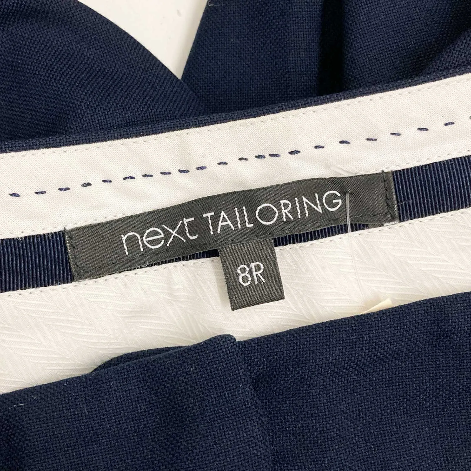 Next Trousers Size 8R Navy Straight Leg Tailored