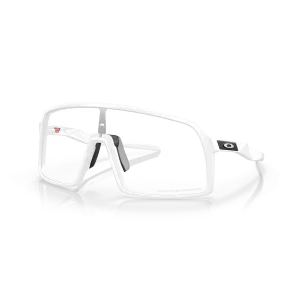 Oakley Sutro White Matte Frame Clear To Black Iridium Photochromic Lenses