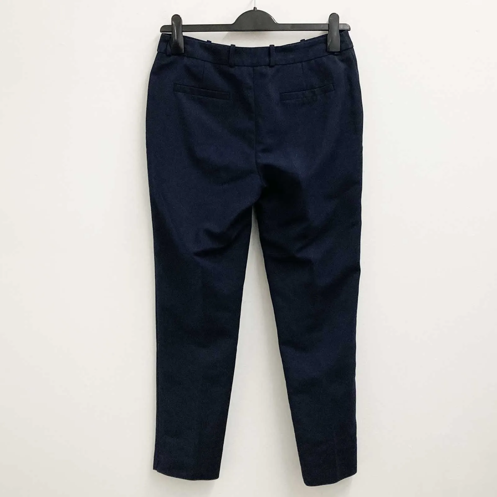 Planet Trousers Size 10 Navy Cotton Blend Tailored Tapered Leg