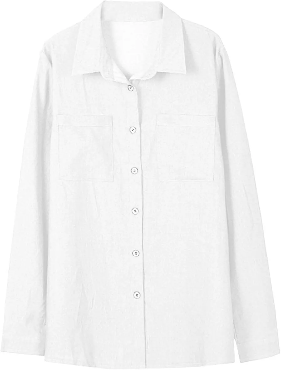 Plus Size Winter Coats for Women 2024 Casual Single Breasted Open Front Denim Tops Long Sleeve Jackets Outerwear